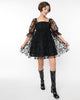Smak Parlour Black Moon & Stars Love Interest Babydoll Dress - thumbnail