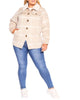 Plaid Faux Wool Jacket - thumbnail