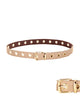 Adjustable Gromments Belt Brown - thumbnail