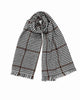 Mixed Patten Soft Tweed Scarves Black - thumbnail