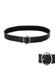 Round Buckle Belt Black - thumbnail