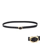 Twist Oval Buckle Belt Black - thumbnail