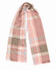 Plaid Fashion Winter Long Tweed Scarves Pink - thumbnail