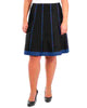 NY Collection Women's Plus Size Fit & Flare Pull-On Skirt Bright Blue Size 1X - thumbnail