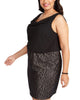 BCX Lace-Skirt Sheath Dress Black Size 2XL - thumbnail