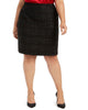 Calvin Klein Women's Plus Tweed Metallic Pencil Skirt Black Size 20W - thumbnail