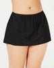 Island Escape Women's Plus Swim Skirt Swimsuit Black Size 20W - thumbnail