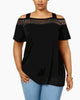 Belldini Women's Plus Cold Shoulder Top Black Size XL - thumbnail