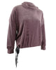 Calvin Klein Women's Plus Cowlneck Side Tie Top Purple- Size 3X - thumbnail