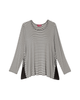 Liz 3/4 Sleeve Lace Up Top - thumbnail