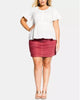 City Chic Trendy Women's Plus Size Summer Delight Embroidered Top Natural Size Small Petite - thumbnail