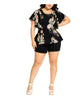 City Chic Women's Trendy Plus Size Mid Summer Top Orange Size SX/14 - thumbnail