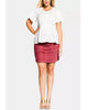 City Chic Women's Plus Summer Delight Puff Sleeve Peplum Blouse White Size 14 - thumbnail