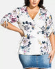 City Chic Women's Trendy Plus Size Summer Flirt Top White Size X-Small - thumbnail