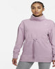 Nike Women's Plus Dri FIT Get Fit Pullover Training Top Purple Size 1X - thumbnail