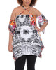 NY Collection Women's Plus Printed Smocked Blouse White Size  3 Extra Large - thumbnail