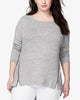 Rachel Roy Women's Trendy Plus Size Zip-Hem Top Gray Size 3X - thumbnail