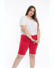 Mid Rise Bermuda - Rose Red - thumbnail