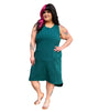 Hi-Lo Jersey Tank Dress - thumbnail