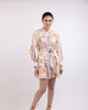 "Kiara" Cotton Blend Floral Knee-length Dress - thumbnail