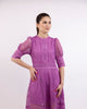 "Sierra" Cotton Blend Purple Maxi Dress - thumbnail