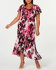 Alex Evenings Women's Plus Printed High Low Dress Pink Size 14W - thumbnail