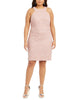 City Studios Women's Trendy Plus Lace Bodycon Dress Pink Size 14W - thumbnail