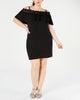 BCX Women's Plus Size Trendy Plus Size Off-The-Shoulder Crochet Dress Black Size XX Large - thumbnail