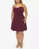 B Darlin Women's Plus Trendy Strappy Back Dress Wine Size 14 - thumbnail
