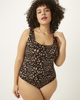 Marina Square-Neck Printed Bodysuit - thumbnail