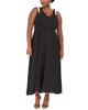 Betsey Johnson Women's Sleeveless Maxi Empire Waist Evening Dress Plus Black Size 14W - thumbnail