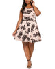 City Studios Women's Plus Size Printed A-Line Dress Pink Size 20 - thumbnail