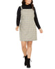 Be Bop Women's Plus Size Trendy Plaid Jumper Dress Yellow Size 2X - thumbnail