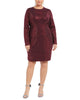 B Darlin Women's Trendy Plus Size Sequined Bodycon Dress Red Size 22 - thumbnail