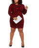 Michael Kors Women's Plus Size Glam Lace-Print Dress Red Size 3X - thumbnail