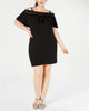 BCX Women's Plus Trendy Off-The-Shoulder Crochet Dress Black Size X-Large - thumbnail