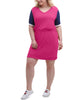 Tommy Hilfiger Women's Sport Plus Colorblocked Logo Sneaker Dress Pink Size 2X - thumbnail