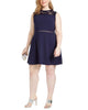 Speechless Women's Trendy Plus Size Lace-Trim A-Line Dress Dark Blue Size 24 - thumbnail
