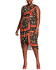 City Chic Women's Trendy Plus Printed Scarf Dress Black Size 18W - thumbnail