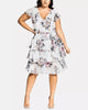 City Chic Women's Trendy Plus Size Smallummer Love Dress White Size XS - thumbnail