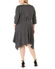 Love Squared Women's Trendy Plus Handkerchief-Hem Wrap Dress Black Size 2X - thumbnail