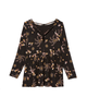 Heather Babydoll Top with Criss Cross Neckline - thumbnail