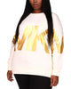 Michael Kors Women's Exclusive Plus Size Logo Sweatshirt White Size 3X - thumbnail