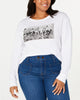 Love Tribe Women's Trendy Plus Size Friends Group T-Shirt White Size 2X - thumbnail