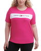 Tommy Hilfiger Women's Sport Plus Logo Graphic T-Shirt Pink Size 3X - thumbnail