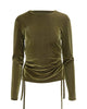 Velvet Ruched Top - thumbnail