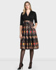 Graphic Print Mixed Media Dress - thumbnail
