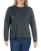 Ralph Lauren Women's Plus Rickelle Ribbed Trim Crew Neck Sweater Gray Size 2X - thumbnail