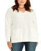 Rachel Roy Women's Trendy Plus Nellie Sweater White Size XL - thumbnail