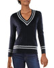 Lauren Ralph Lauren Women's Plus Size Metallic Cricket Sweater Navy Size 3X - thumbnail